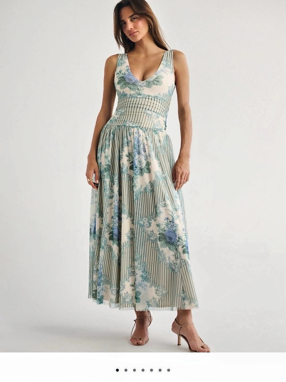 Abercrombie Convertible Mesh Maxi Dress